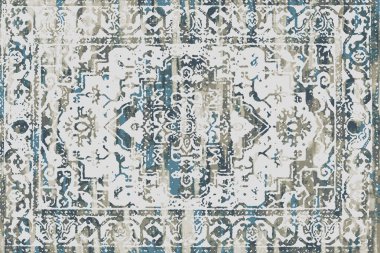 Orijinal, yıkanmış efekt halı tasarımı ve grunge desenli illüstrasyon 