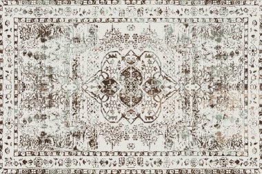 Orijinal, yıkanmış efekt halı tasarımı ve grunge desenli illüstrasyon 