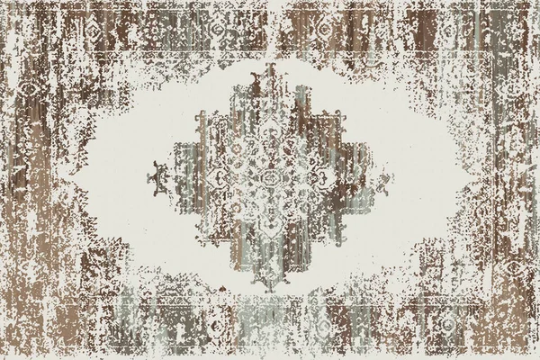 Orijinal, yıkanmış efekt halı tasarımı ve grunge desenli illüstrasyon 