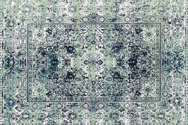 Orijinal, yıkanmış efekt halı tasarımı ve grunge desenli illüstrasyon 