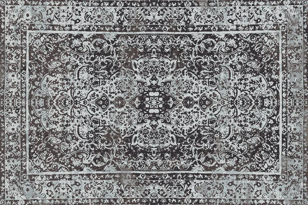 Orijinal, yıkanmış efekt halı tasarımı ve grunge desenli illüstrasyon 