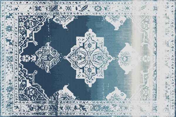 Orijinal, yıkanmış efekt halı tasarımı ve grunge desenli illüstrasyon 
