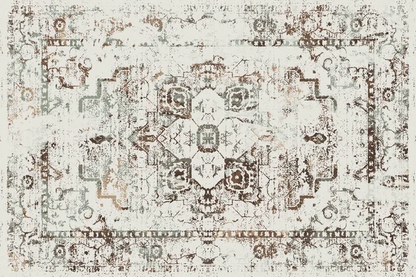 Orijinal, yıkanmış efekt halı tasarımı ve grunge desenli illüstrasyon 