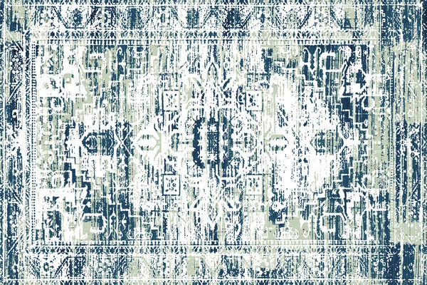 Orijinal, yıkanmış efekt halı tasarımı ve grunge desenli illüstrasyon 