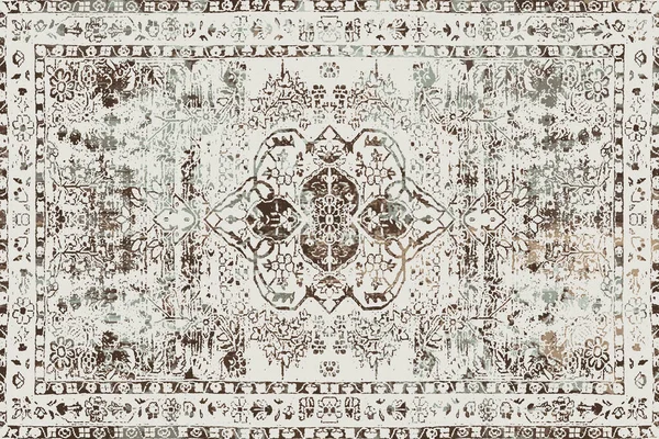 Orijinal, yıkanmış efekt halı tasarımı ve grunge desenli illüstrasyon 