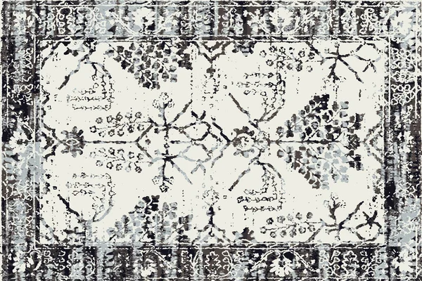 Orijinal, yıkanmış efekt halı tasarımı ve grunge desenli illüstrasyon 