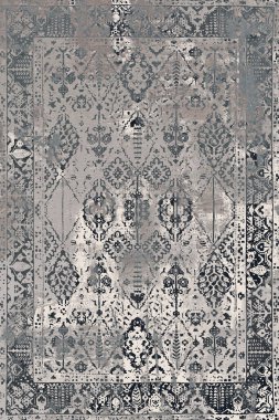 Orijinal halk ve Pers tarzı, paslanmış halı tasarımı ve grunge desenli çizimler 