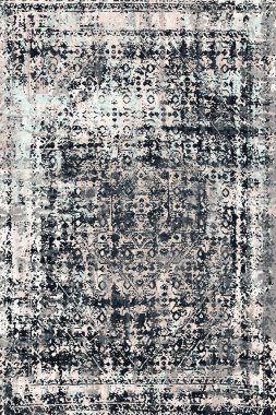 Orijinal halk ve Pers tarzı, paslanmış halı tasarımı ve grunge desenli çizimler 