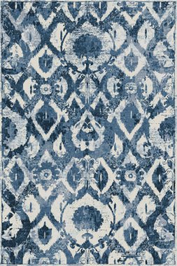 Denim renk biçimi batik silinmiş efekt halı ve halılar yazdırılmış tasarım 