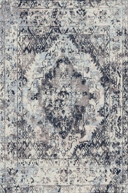 Denim renk biçimi batik silinmiş efekt halı ve halılar yazdırılmış tasarım 