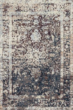 Denim renk biçimi batik silinmiş efekt halı ve halılar yazdırılmış tasarım 