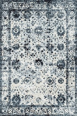 Denim renk biçimi batik silinmiş efekt halı ve halılar yazdırılmış tasarım 