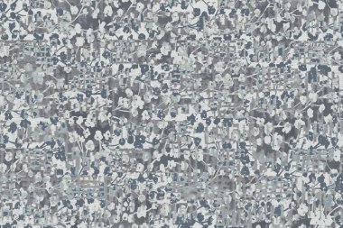 Geometrik Pers halk stili Orijinal yıkanmış halı tasarımı ve grunge desenli illüstrasyon 