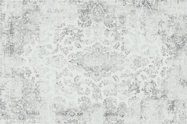 Geometrik Pers halk stili Orijinal yıkanmış halı tasarımı ve grunge desenli illüstrasyon 