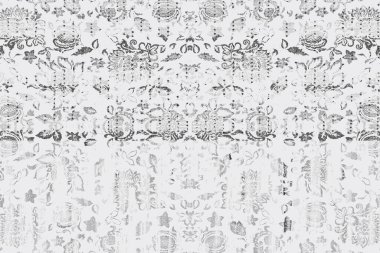 Geometrik Pers halk stili Orijinal yıkanmış halı tasarımı ve grunge desenli illüstrasyon 