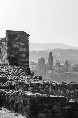 Veliko Tarnovo şehrinin farklı bir açıdan çekilmiş fotoğrafı