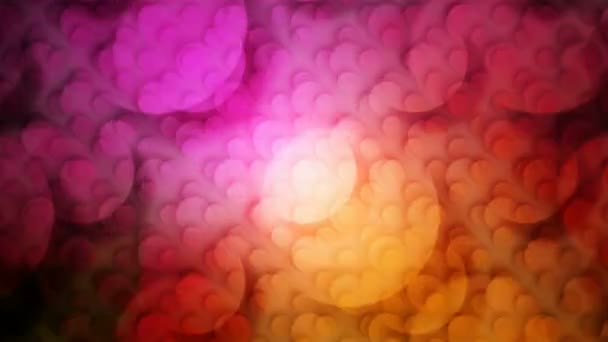 橙色-粉红圆点背景 — 图库视频影像
