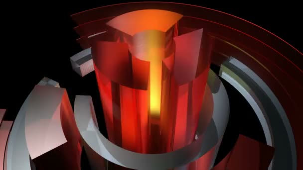 Abstract glossy reactor — Stock Video