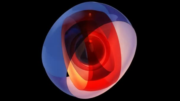 Coquille abstraite de sphère — Video