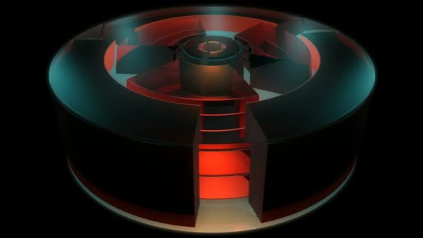 Abstract reactor engine — Stock Video