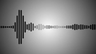 Hareketli ses dijital tek renkli dalga