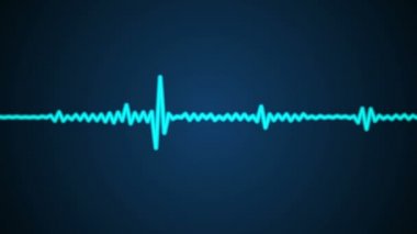 Hareketli mavi ses dalgası