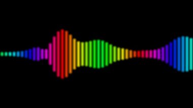 Hareketli renkli ses spektrum