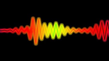 Hareketli renkli ses dalgası
