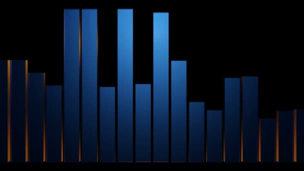 Spela ljud bar equalizer — Stockvideo