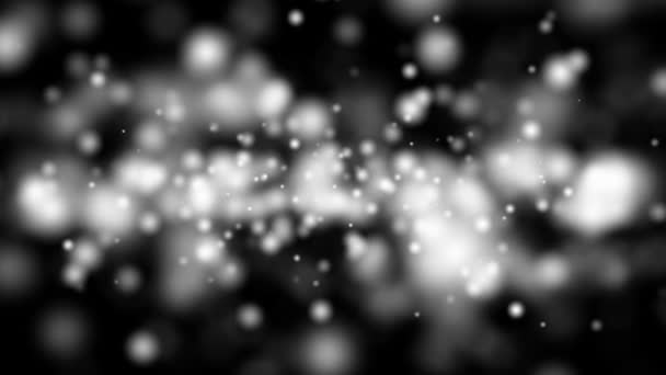 Λευκό σωματιδίων bokeh — Αρχείο Βίντεο