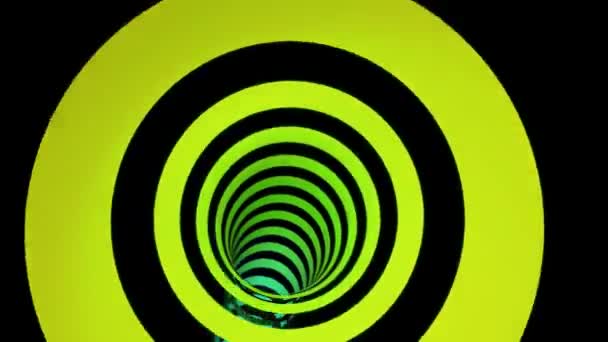 Renkli hareket tünel — Stok video