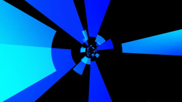 Abstrato raios azuis — Vídeo de Stock