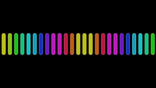 Mover colorido gráfico de audio — Vídeo de stock