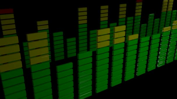 Jogando níveis verdes estéreo — Vídeo de Stock