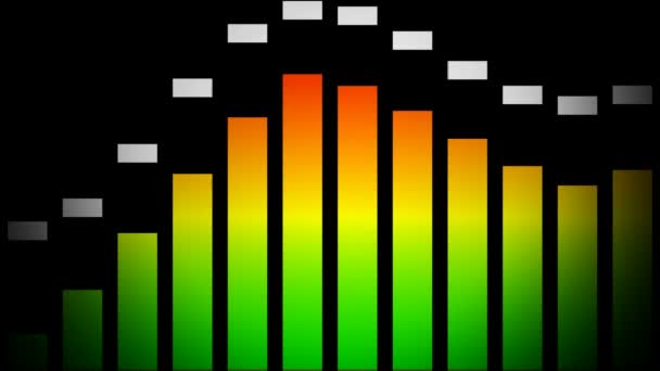 Equalizer spielen und tanzen — Stockvideo