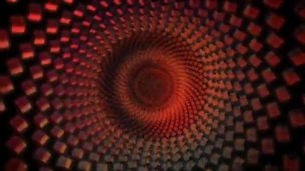 Темні нескінченності тунель — стокове відео
