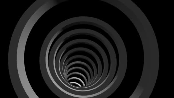 Tunnel oscuro infinito — Video Stock