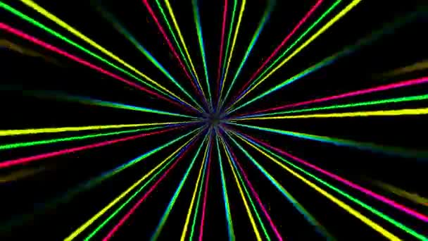 Rayos coloridos abstractos — Vídeos de Stock