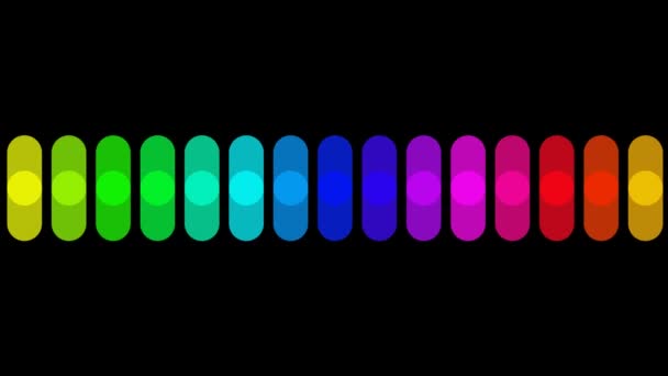Spostamento grafico audio colorato — Video Stock