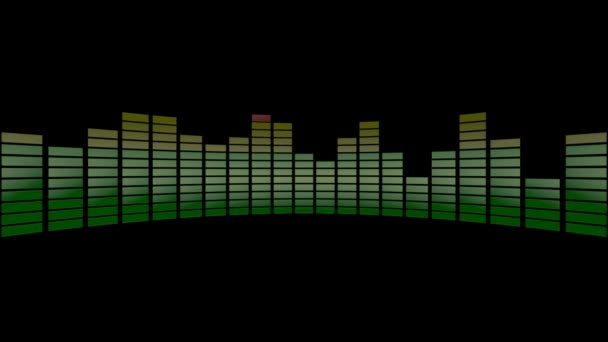 Reproducción de espectro de audio — Vídeo de stock