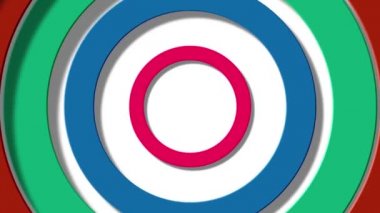 Hareketli radyo renkli halkalar