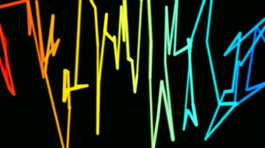 Hareketli renkli graffi