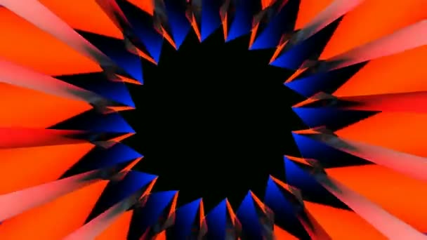 Farbenfrohe blumengrafische Elemente — Stockvideo