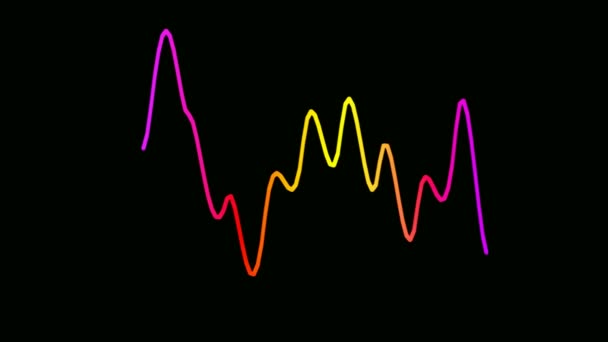 Bewegendes und tanzendes Signal — Stockvideo