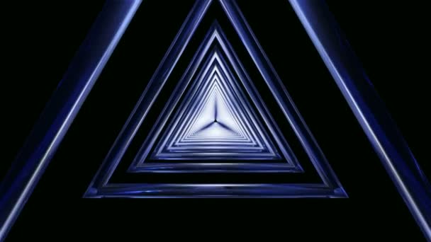 Déplacement triangles en verre bleu 