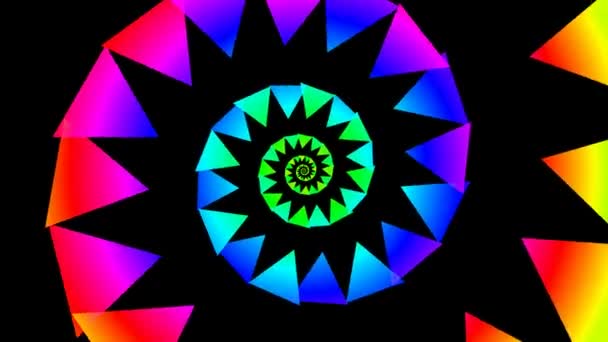 Latar belakang hipnotis abstrak — Stok Video