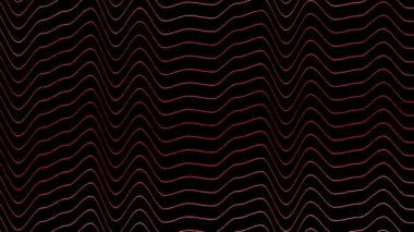 Kırmızı dalgalı çizgiler hareket