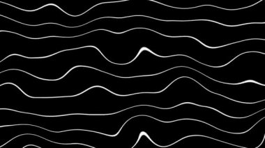 Hareketli beyaz dalgalı çizgiler