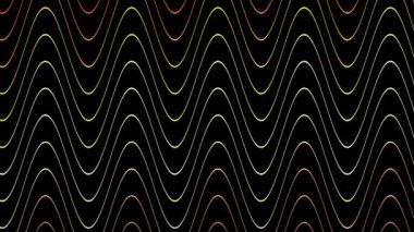 Hareketli renkli dalgalı çizgiler