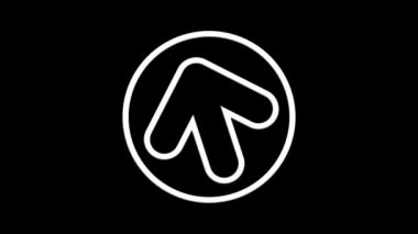 Daire içinde hareket ok simgesi